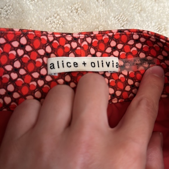 Alice + Olivia Red Wide Leg Jumpsuit - Picture 10 of 13